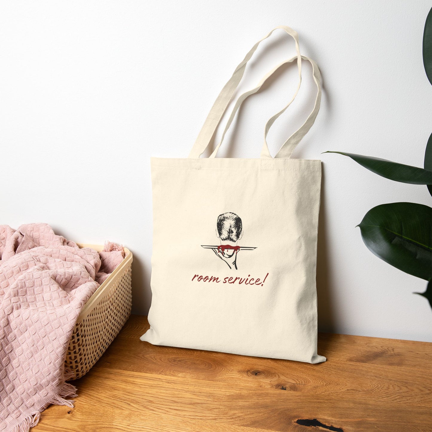 Room Service! Cotton Canvas Tote Bag