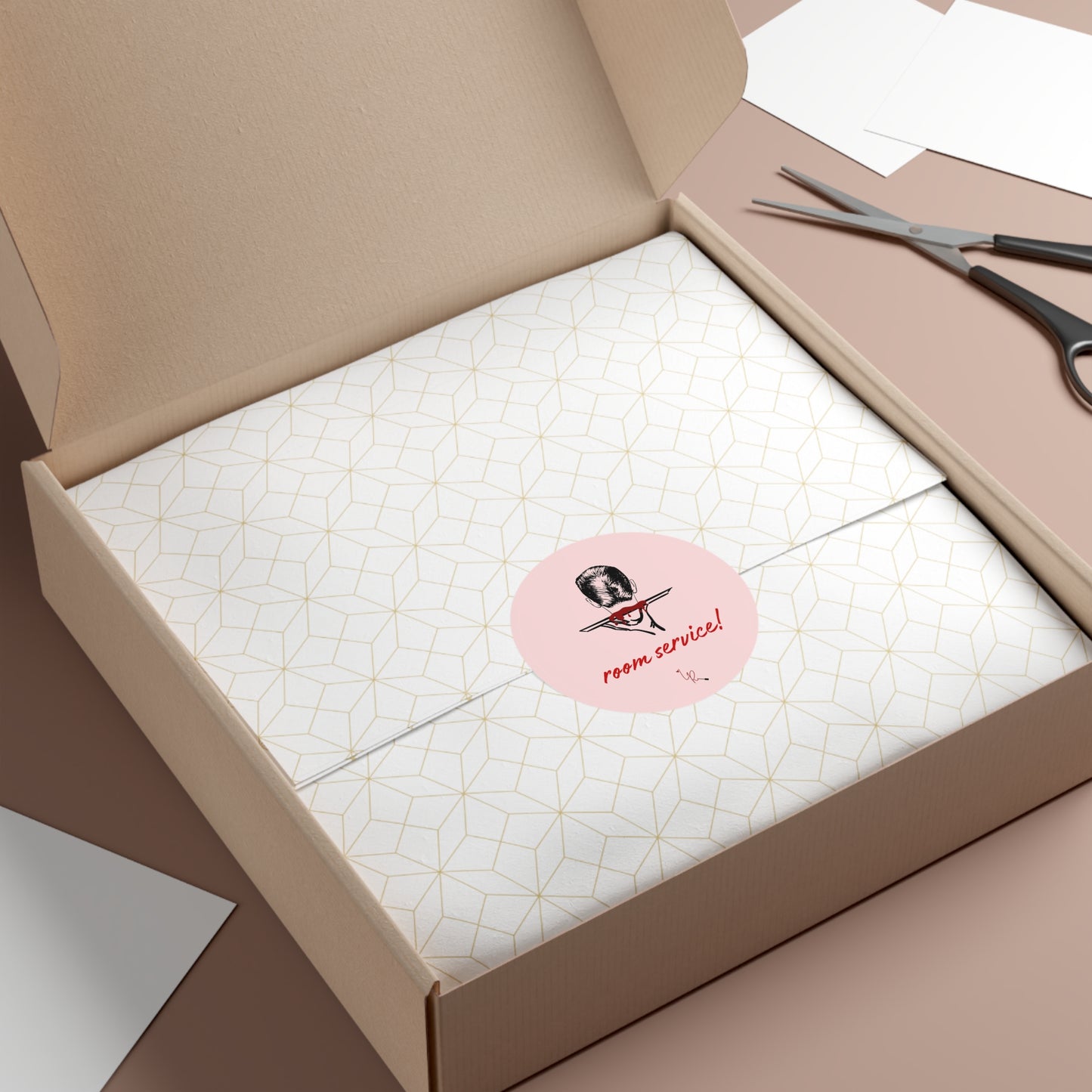 Room Service! Sticker - pink