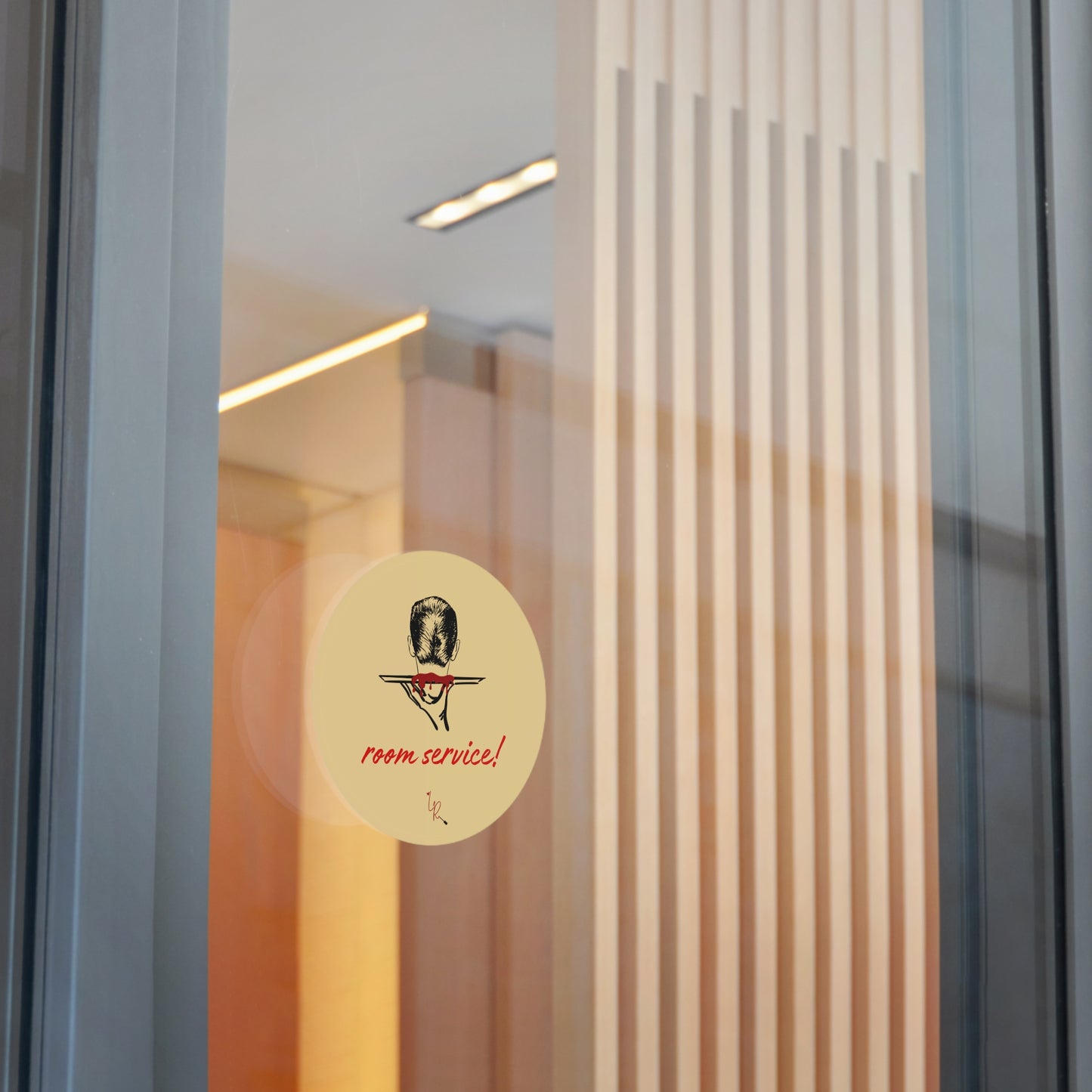 Room Service! Sticker - gold