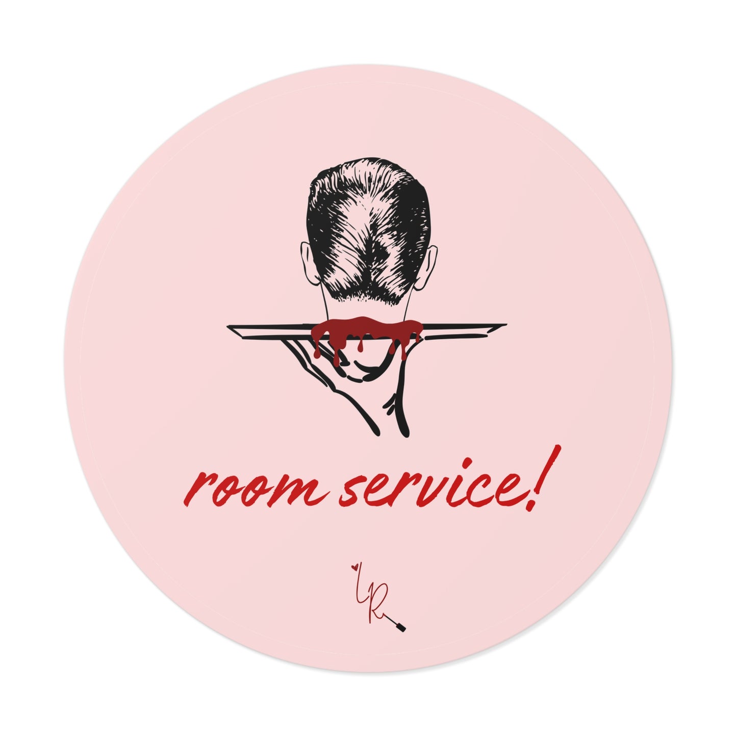 Room Service! Sticker - pink