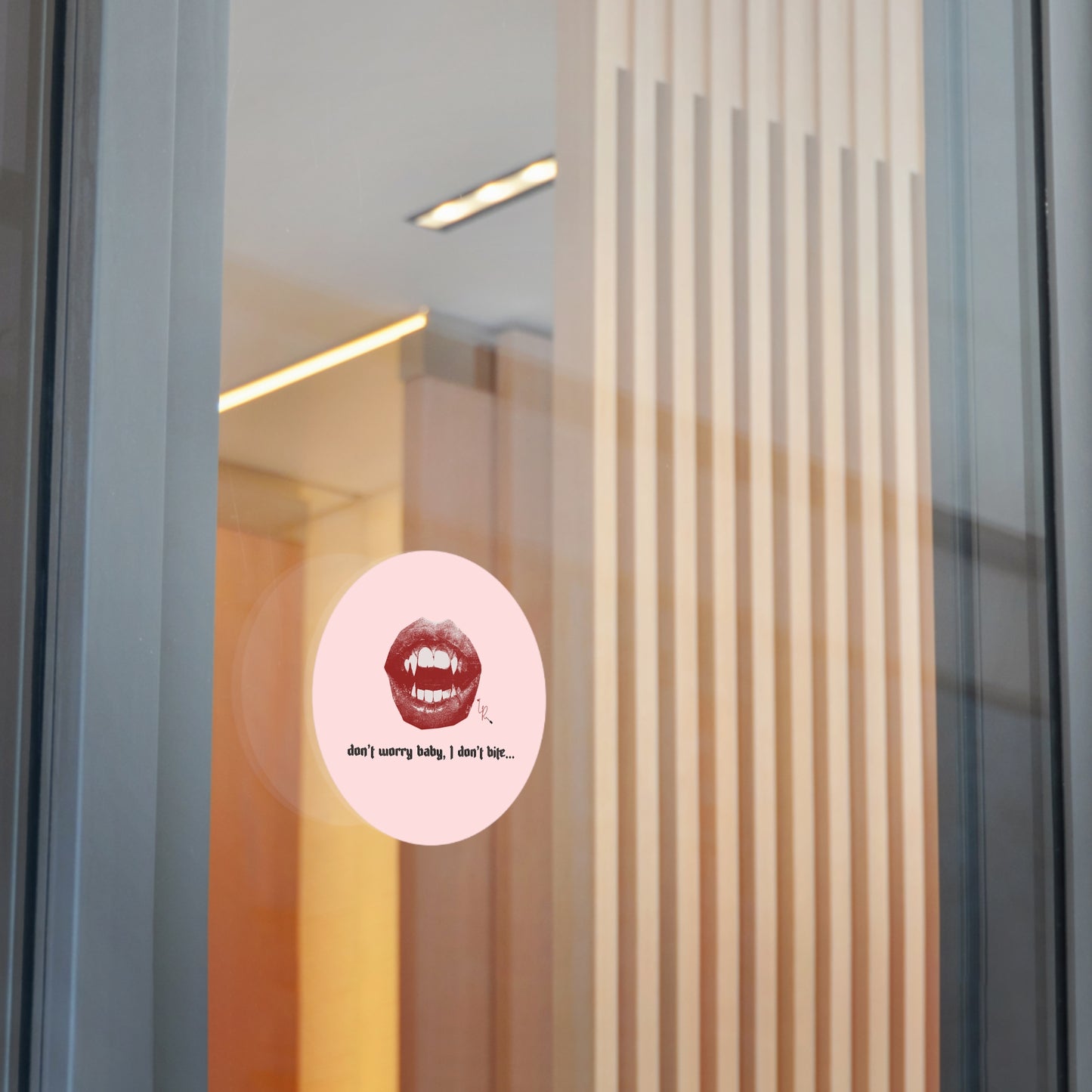 I Don't Bite... Sticker - pink