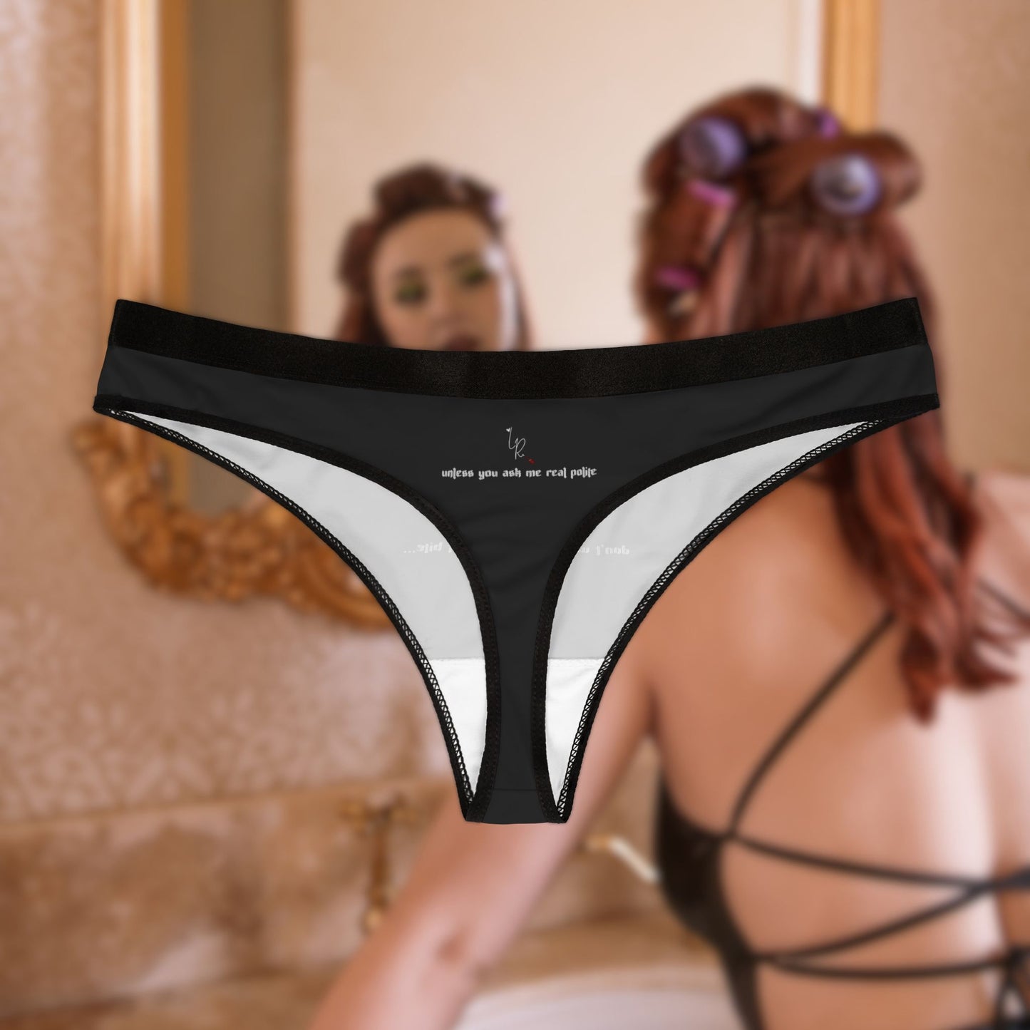 I Don't Bite... Thong - black