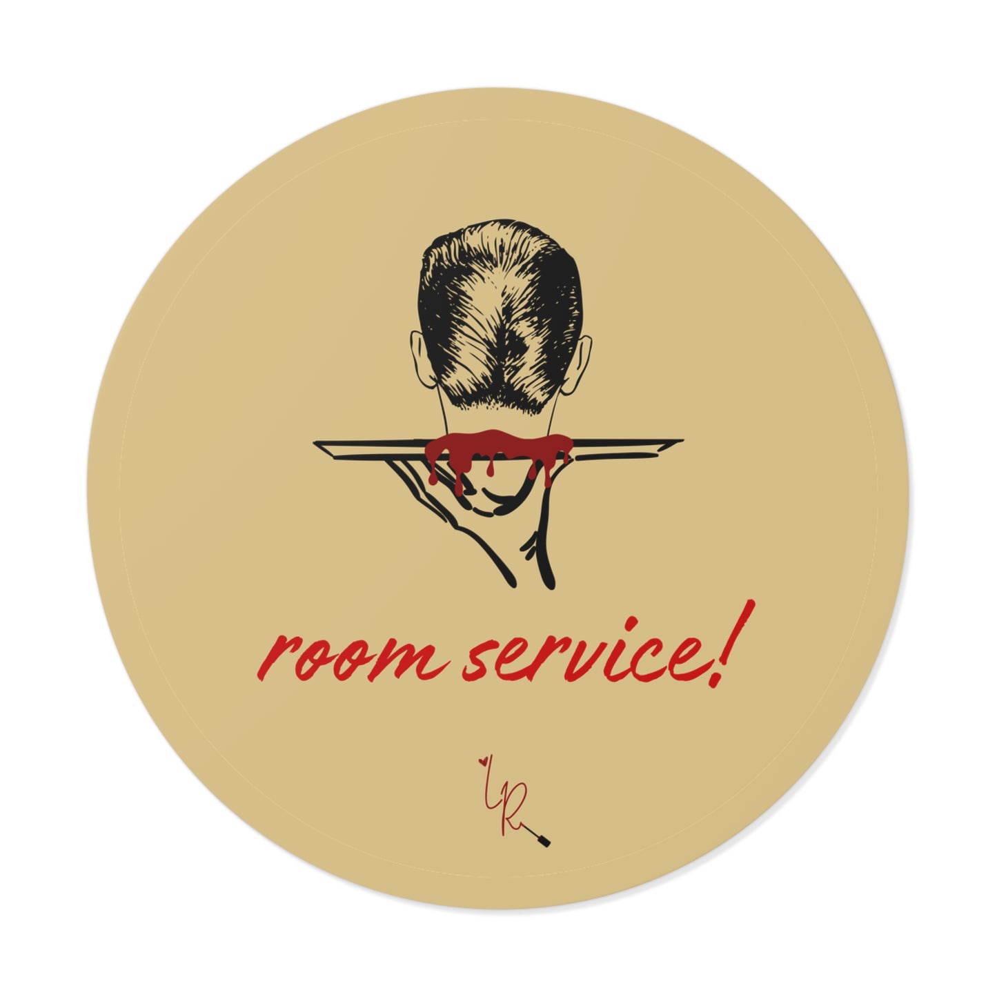 Room Service! Sticker - gold