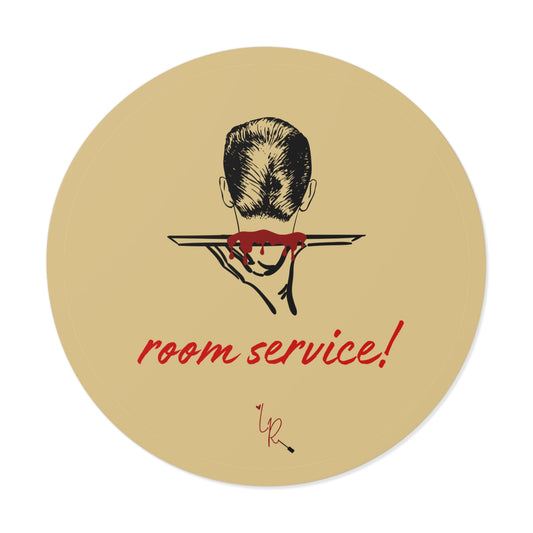 Room Service! Sticker - gold