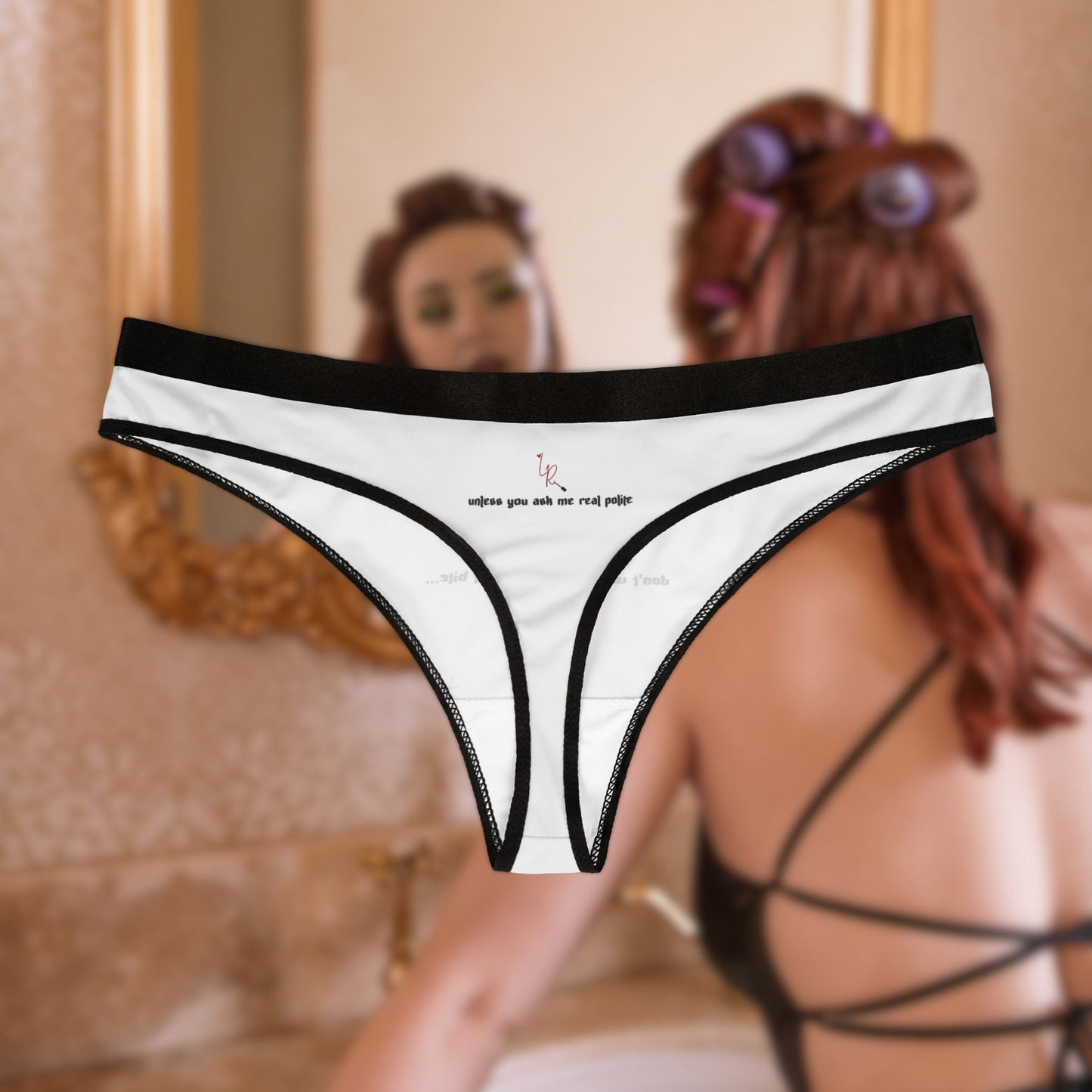 I Don't Bite... Thong - white