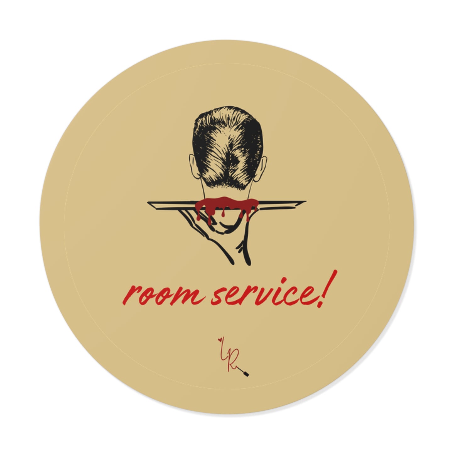 Room Service! Sticker - gold