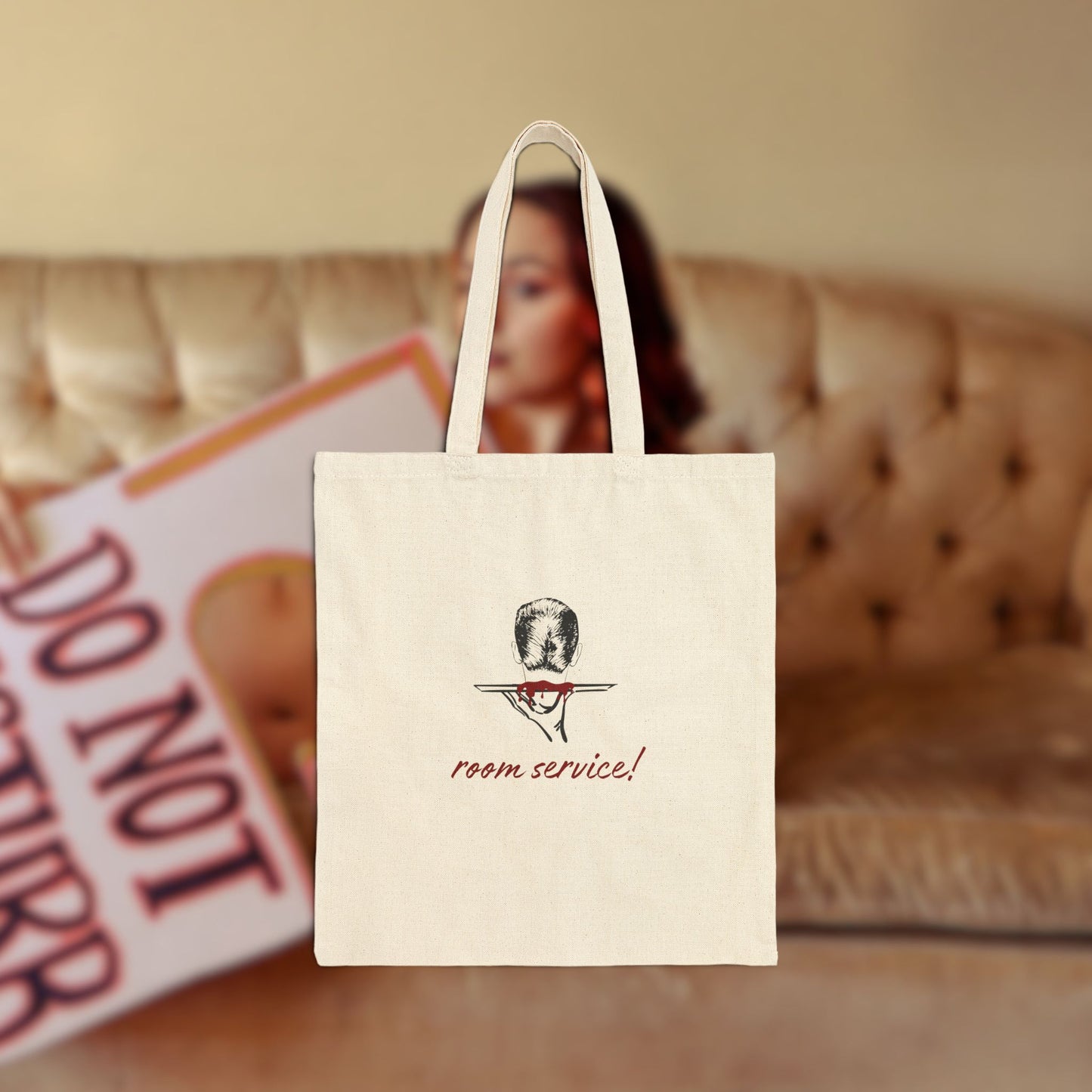 Room Service! Cotton Canvas Tote Bag