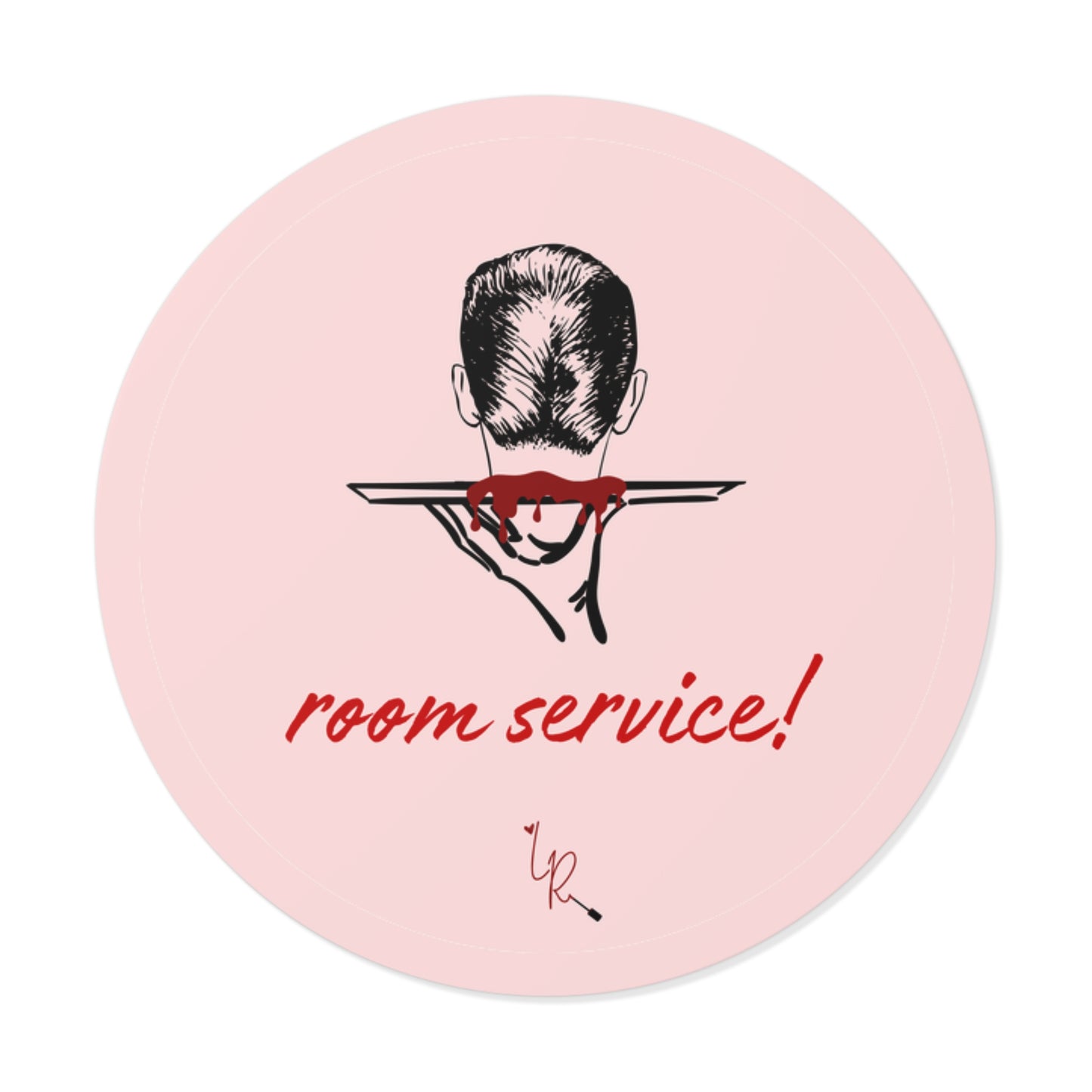 Room Service! Sticker - pink