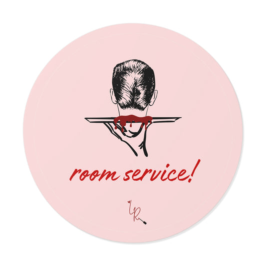 Room Service! Sticker - pink