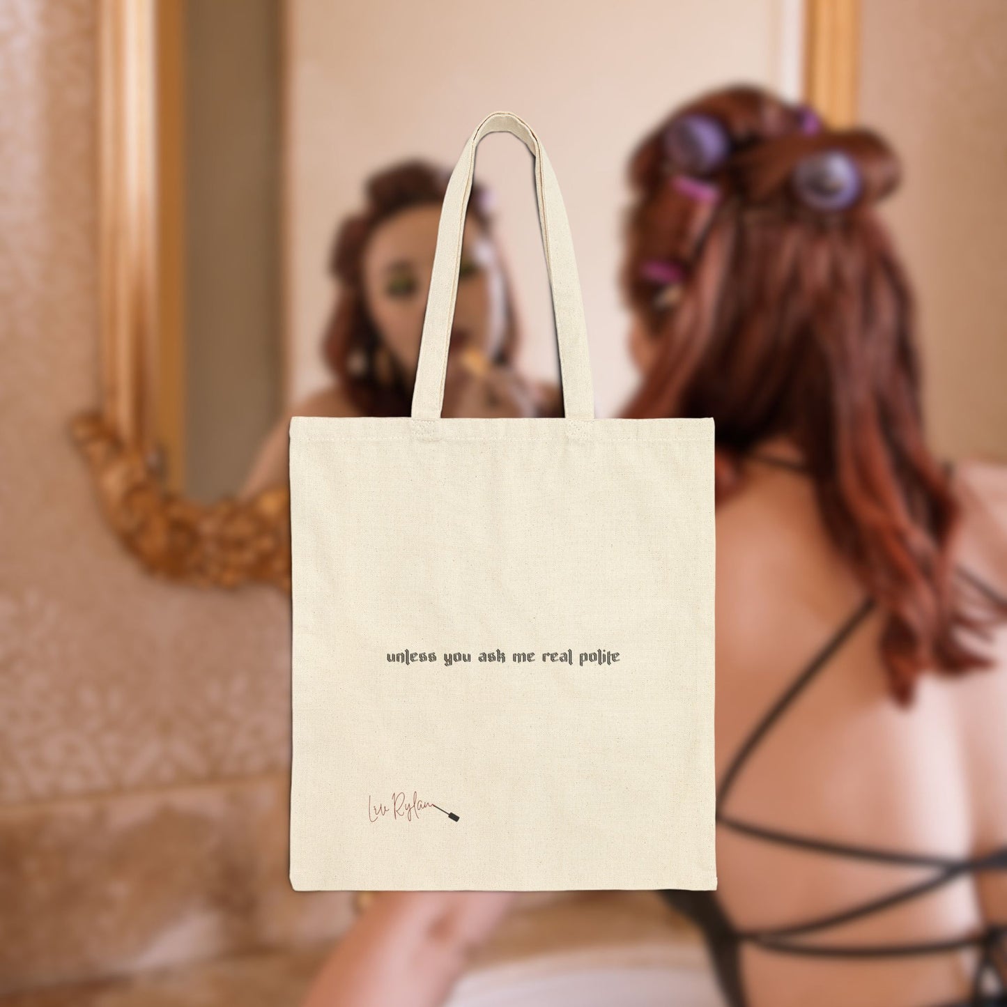 I Don't Bite... Cotton Canvas Tote Bag