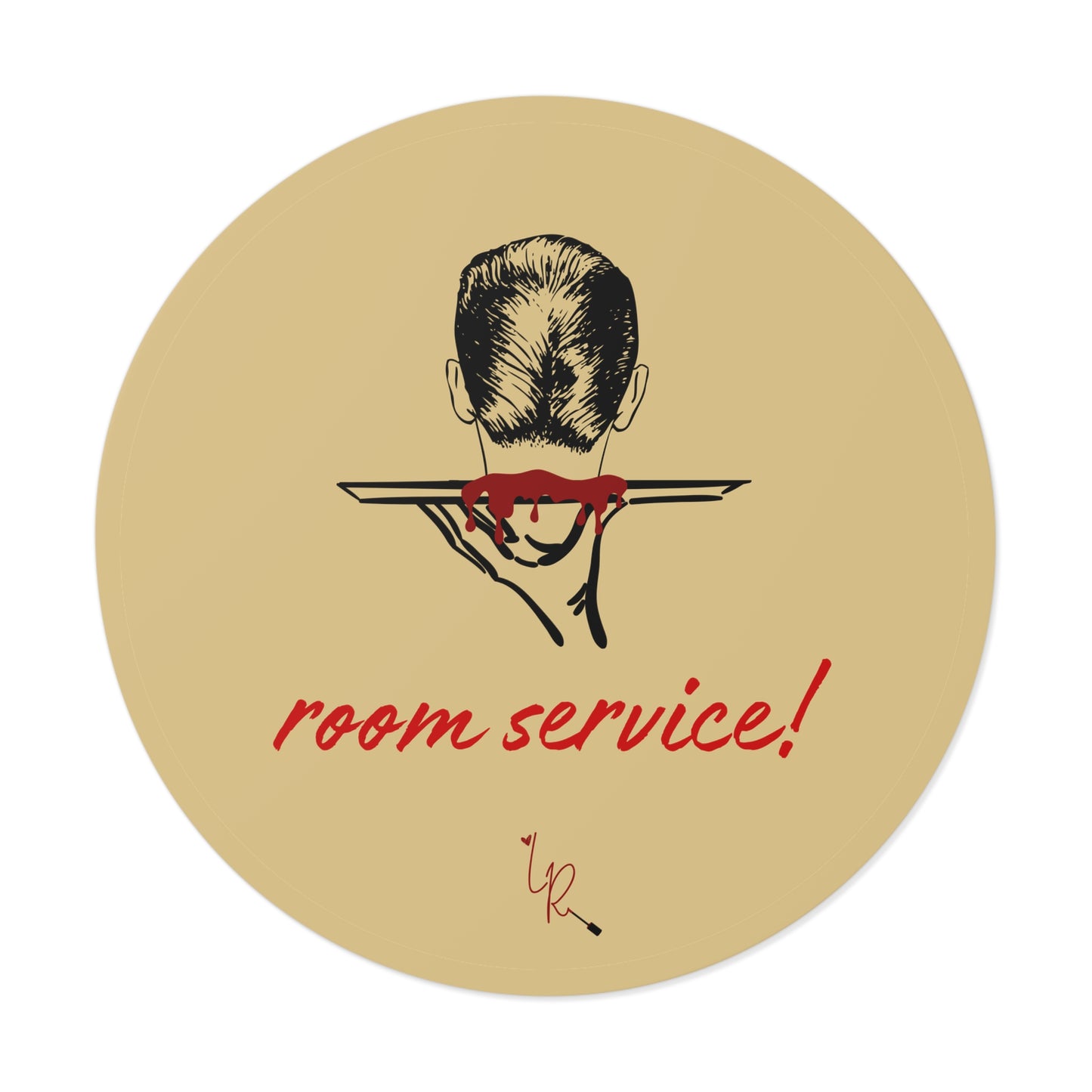 Room Service! Sticker - gold