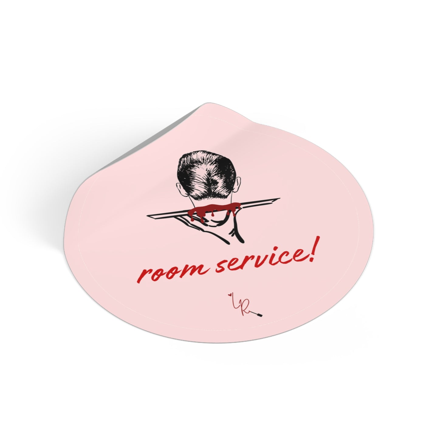 Room Service! Sticker - pink