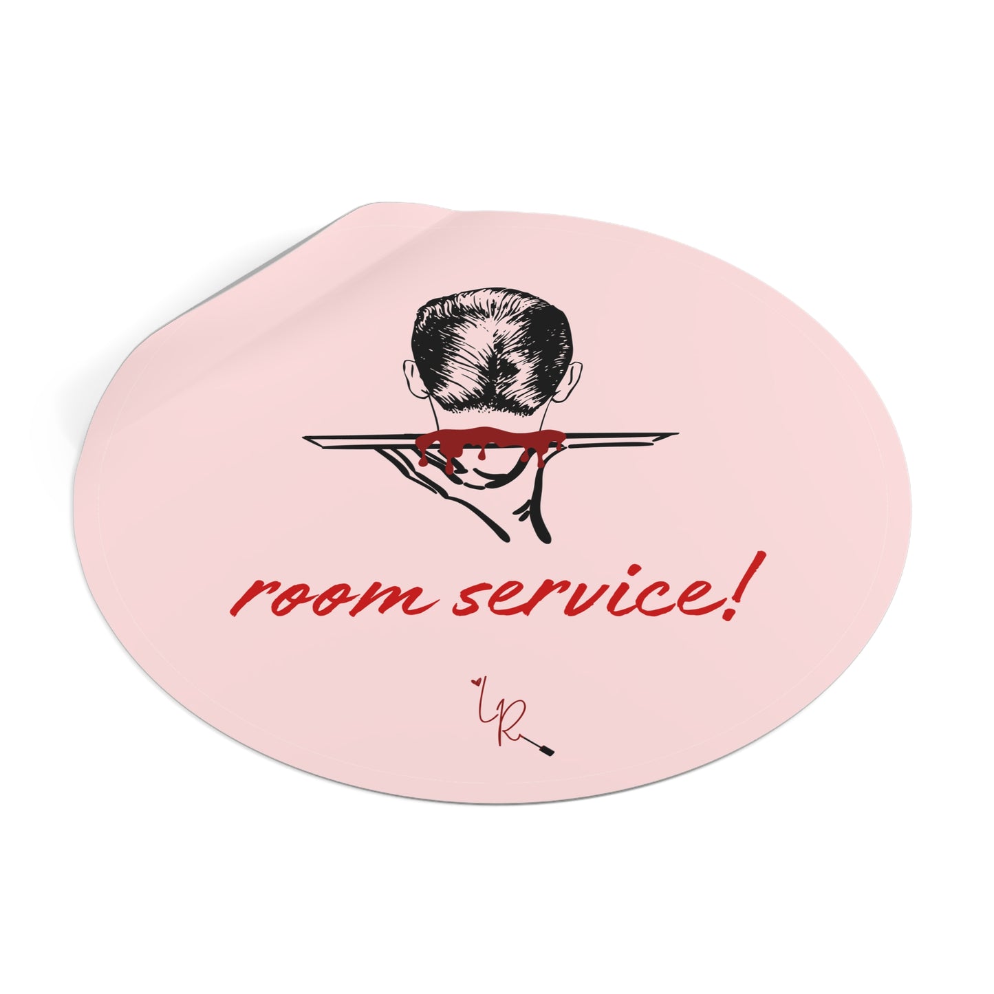 Room Service! Sticker - pink
